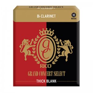 Rico Grand Concert Select Thick, Bb Clarinet reeds, Strength 3.5